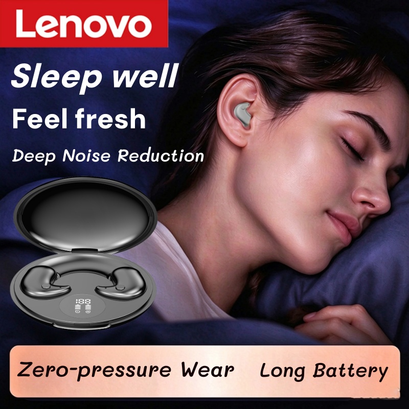 Phone Accessories Amazon - Lenovo Invisible Sleep Headset mit Mikrofon,